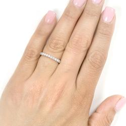 14k Gold Women's 1/2ct TDW Diamond Wedding Band