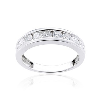 Miadora 14k Gold 1/4ct to 1 1/2ct TDW Diamond Semi Eternity Band