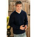 Alpaca Wool 'Oceanic' Men's Navy Blue Sweater (Peru)