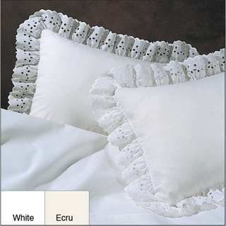 Ruffled Lauren Eyelet Cotton-Polyester Pillow Shams (Pack of 2)