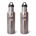 Illinois Fighting Illini 27-oz Stainless Steel Water Bottles (Pack of 2)