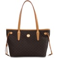 Rioni Signature Small Brown Luxury Tote Bag