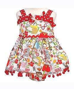 Sophia's Style Infant Girl's Trendy Tassel Dress