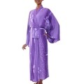 Women's 'Kissed by Violet' Batik Robe (Indonesia)