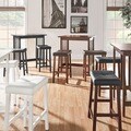 ETHAN HOME Nova Black 3-piece Kitchen Counter Height Dining Set