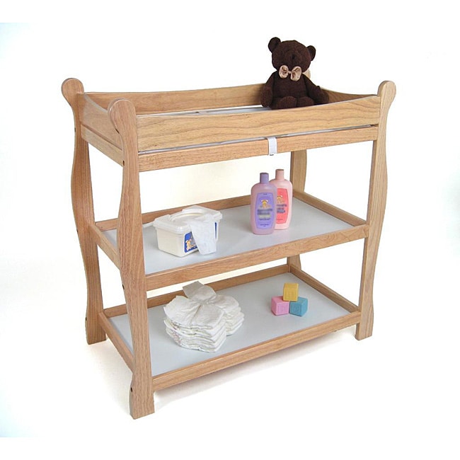 Sleigh-style Natural Changing Table - Overstock™ Shopping ...