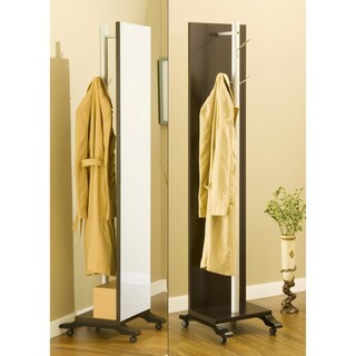 Reversible Two-sided Coat Rack with Vanity Mirror