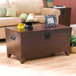 Pyramid Espresso Trunk Cocktail Table
