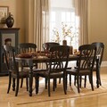ETHAN HOME Mackenzie 7-piece Country Black Dining Set