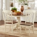 ETHAN HOME Mackenzie Country Antique White Side Chair (Set of 2)
