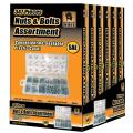 Black Bull 347-piece SAE Nut and Bolt Assortment (Pack of 6)
