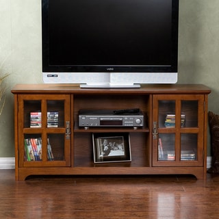 Highland Mission Oak Media Stand