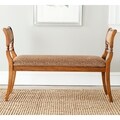 Safavieh Brody Walnut Finish French Bench