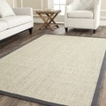 Hand-woven Serenity Marble/ Grey Sisal Rug (4' x 6')