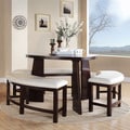 ETHAN HOME Paradise Merlot Triangle Shaped 4-piece Dining Set