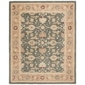 Handmade Legacy Blue/ Brown Wool Rug (8' x 10')