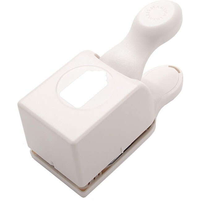 Martha Stewart Scalloped White Paper Tag Punch Scrapbooking Tool