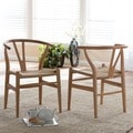 Wood Chair with Hemp Seat