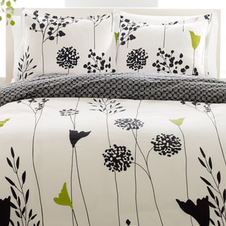 Perry Ellis Asian Lilly 3-piece Mini Duvet Cover Set