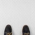 SomerTile 12.25x12-in Penny 3/4-in White Porcelain Mosaic Tile (Pack of 10)
