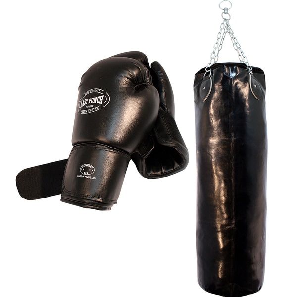 Heavy-duty Pro Boxing Gloves/ Punching Bag - Overstock Shopping - Top Rated Boxing, MMA ...
