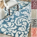 Handmade Alexa Pino Tribal Damask Rug (7'6 x 9'6)