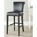Safavieh Manhattan Black Leather Bar Stool