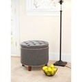 Safavieh Reims Grey Storage Ottoman