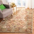 Handmade Heritage Multicolor/ Plum Wool Rug (5' x 7'6)