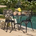 Christopher Knight Home Nassau Cast Aluminum Outdoor Bistro Furniture Set