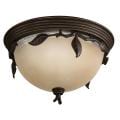 Olde Bronze 2-light Flush Mount