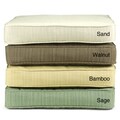 Outdoor 25-inch Wide Textured Neutral Chaise Lounge Cushion with Sunbrella Fabric