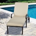 Outdoor 25-inch Chaise Lounge Cushion with Sunbrella Fabric
