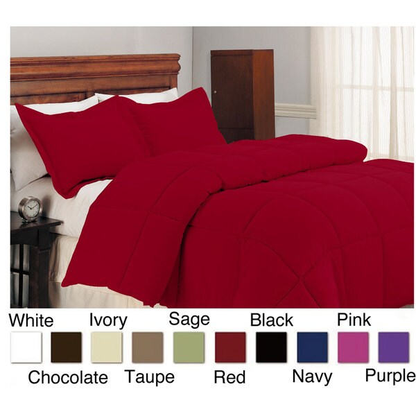 Microfiber Down Alternative 3piece Comforter Set