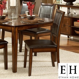 ETHAN HOME Frisco Bay Burnished Oak Dining Chair (Set of 2)