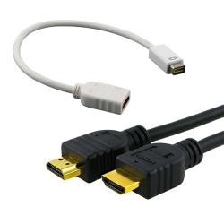 Mini DVI to HDMI Cable Adapter/ 6-foot HDMI Cable