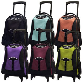 Pacific Gear Lightweight Unisex Wheeled Polyester Backpack with Sleeve
