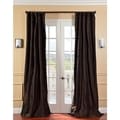 Signature Espresso Faux Taffeta Silk 120-inch Curtain Panel