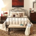 ETHAN HOME Camelia Graceful Scroll Bronze Iron Queen-size Sleigh Bed