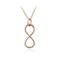 Mondevio Sterling Silver Infinity Necklace