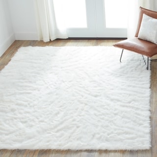 Jungle Sheep Skin Ivory Rug (5' x 7'6)