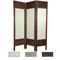 Wood/ Fabric Solid Frame 5.5-foot Room Divider (China)