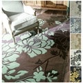 Handmade Alexa Pino Yarrow Floral Rug (7'6 x 9'6)