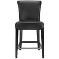 Safavieh Madison Black Leather Counter Stool