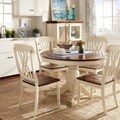 ETHAN HOME Mackenzie 5-piece Country Antique White Dining Set