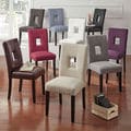 ETHAN HOME Mendoza White Keyhole Back Dining Chair (Set of 2)