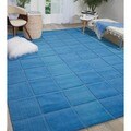 Hand-tufted Westport Blue Wool Rug (5' x 8')