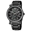 Akribos XXIV Men's Stainless Steel Swiss Diamond Watch