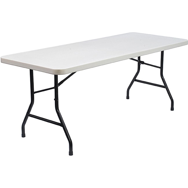 NPS Commercialine 6 Foot Plastic Top Folding Table - Overstock