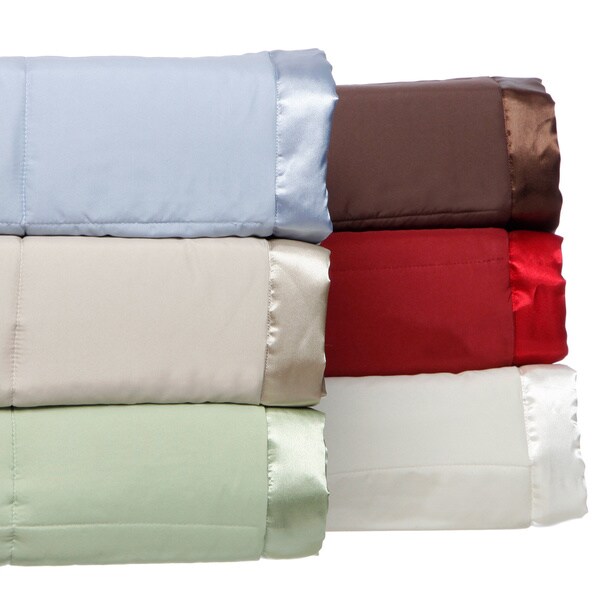 Solid Colored Microfiber Down Alternative Blanket Overstock Shopping